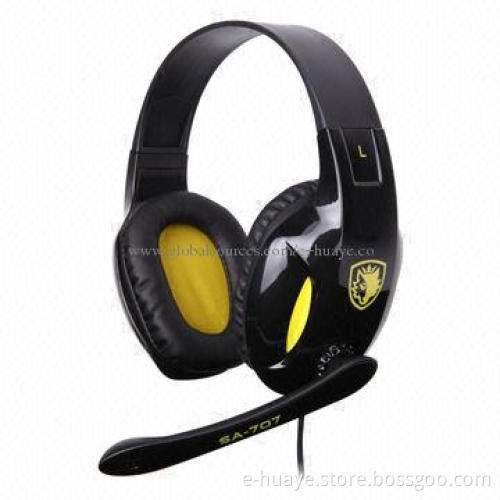 PC Headset with 40mm Loudhailer Diameter, Glossy Painting